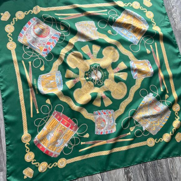 Hermes Tambours Carre 90 Silk Scarf - Picture 4 of 7